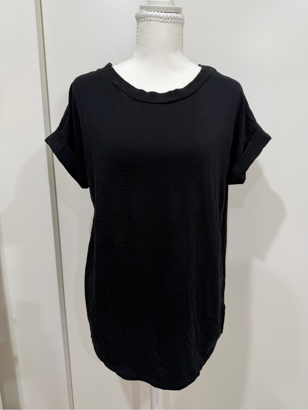 All Saints Black Short Sleeve Crew Tee